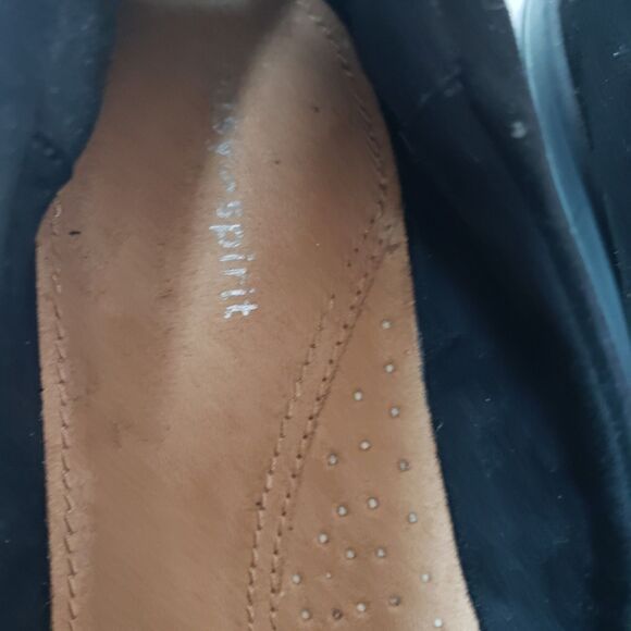 Easy Spiriit Women’  Loafers Suede Sz 8 Black Office City Slip Resistant PO Good - Picture 8 of 10